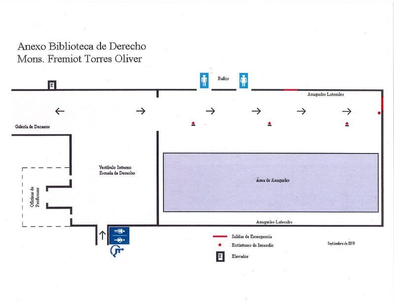 Plano del anexo de la Biblioteca