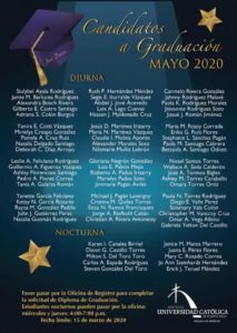 Candidatos a graduación mayo 2020